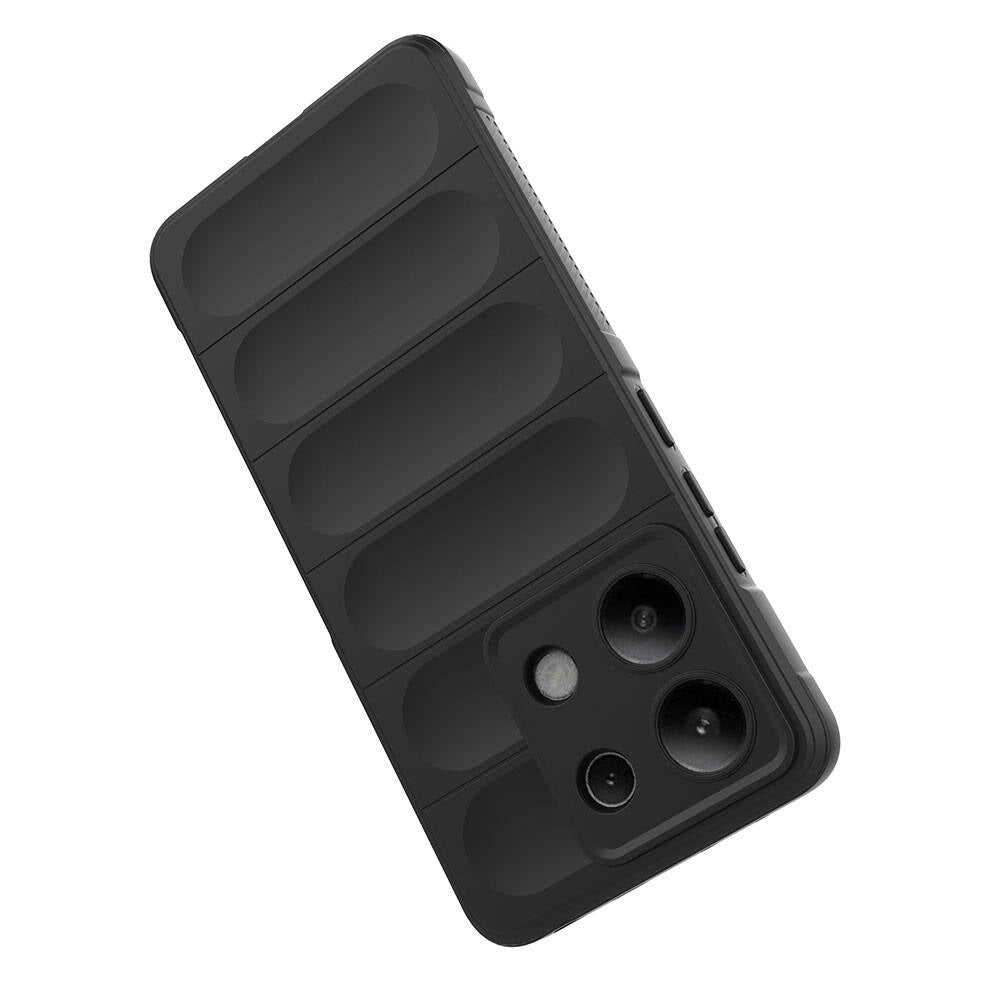 Xiaomi Redmi Note 13 4G Kılıf Esnek TPU Oyuklu Arka Yüzey Tasarımlı Zore Etnik Silikon Kapak Lacivert