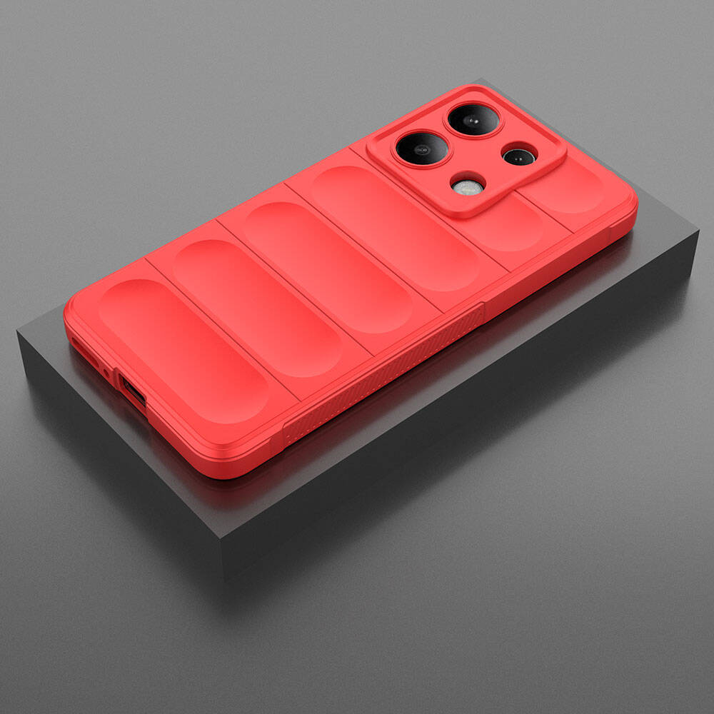 Xiaomi Redmi Note 13 4G Kılıf Esnek TPU Oyuklu Arka Yüzey Tasarımlı Zore Etnik Silikon Kapak Siyah