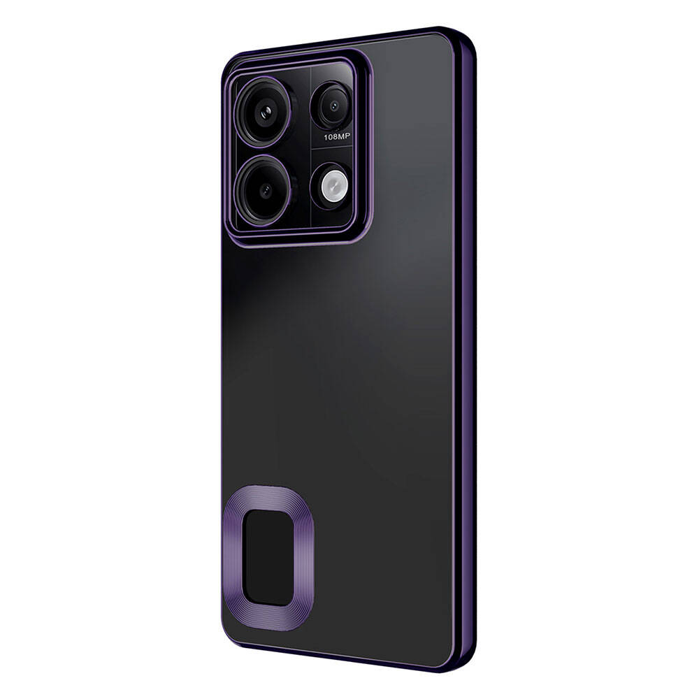 Xiaomi Redmi Note 13 4G Kılıf Kamera Korumalı Logo Gösteren Zore Omega Kapak Sierra Mavi