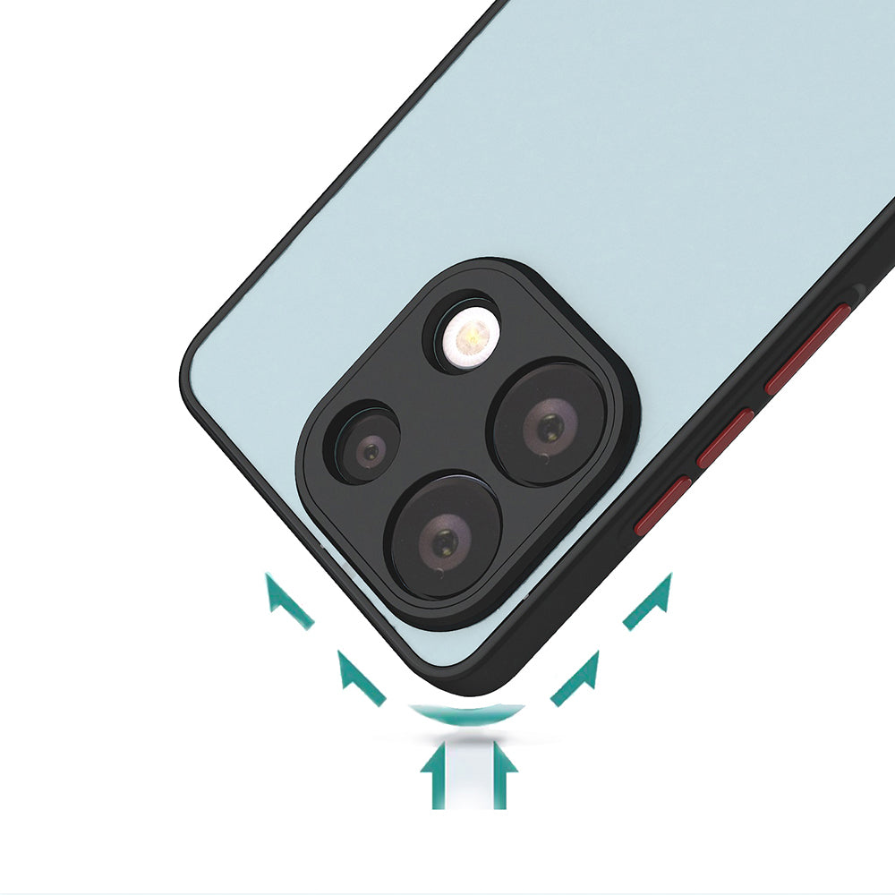 Xiaomi Redmi Note 13 4G Kılıf Zore Hux Kapak Siyah