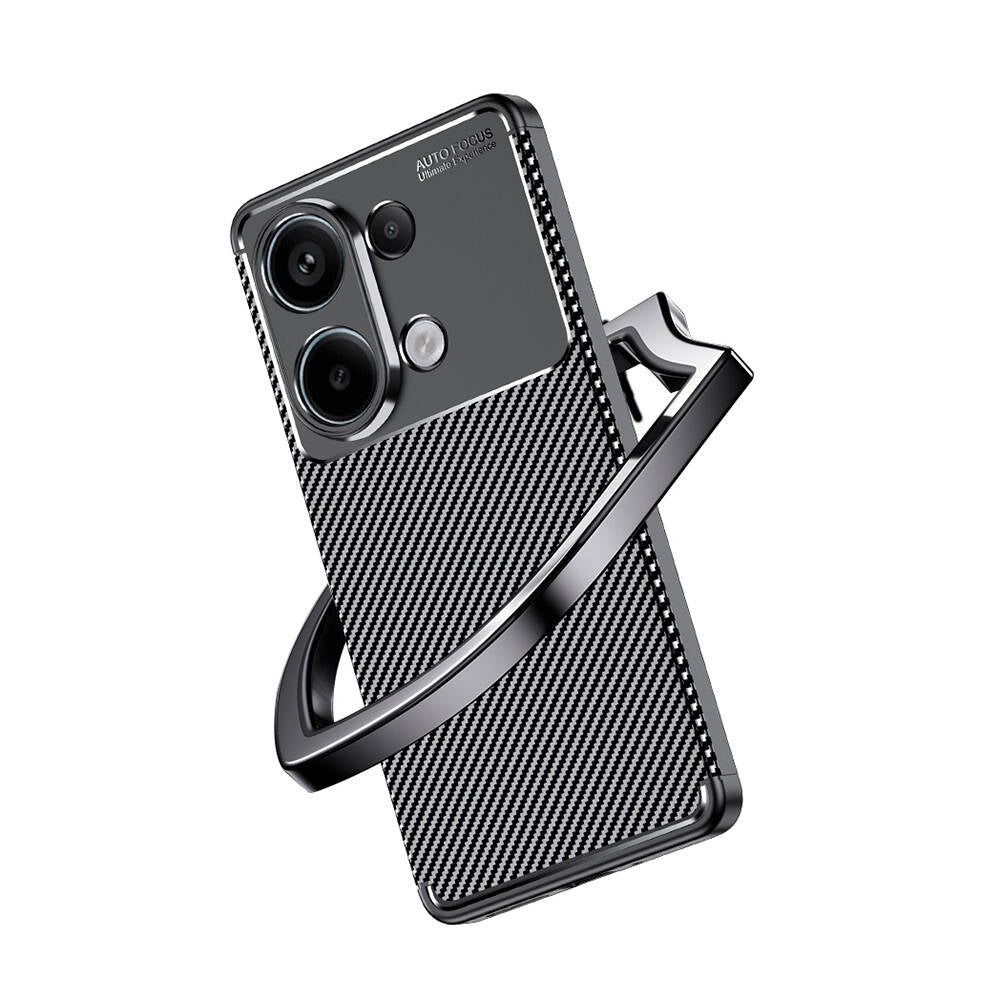 Xiaomi Redmi Note 13 4G Kılıf Zore Negro Silikon Kapak Siyah