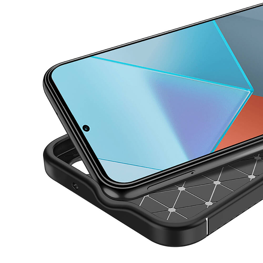 Xiaomi Redmi Note 13 4G Kılıf Zore Negro Silikon Kapak Siyah
