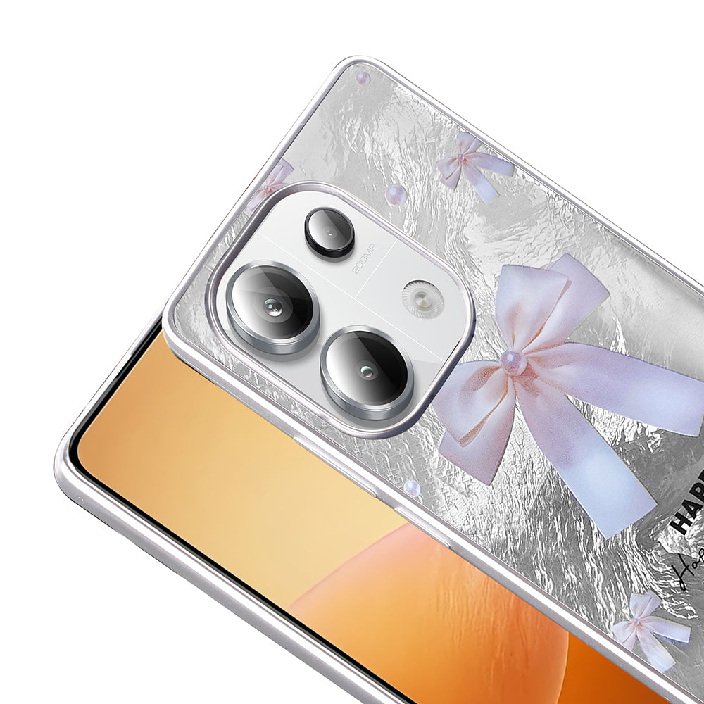 Xiaomi Redmi Note 13 Pro 4G Kılıf Desenli Zore Mep Kapak Gold Leopar