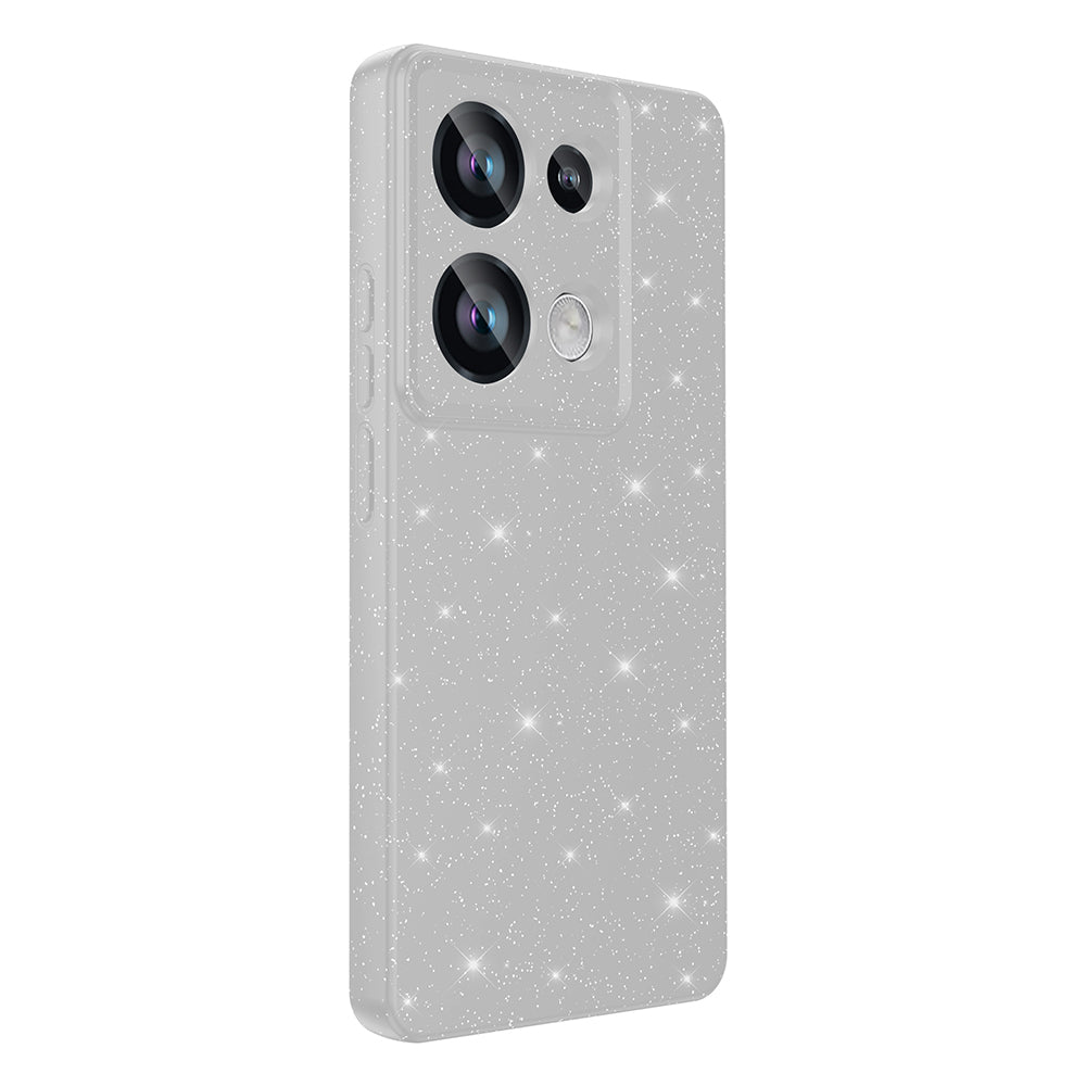Xiaomi Redmi Note 13 Pro 4G Kılıf Kamera Korumalı Simli Lüks Zore Koton Kapak Beyaz