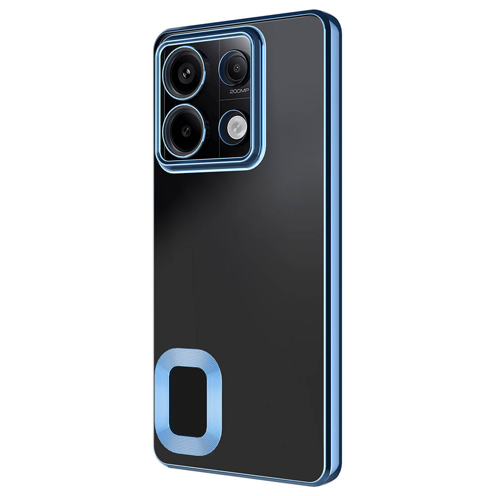 Xiaomi Redmi Note 13 Pro 5G Kılıf Kamera Korumalı Logo Gösteren Zore Omega Kapak Derin Mor