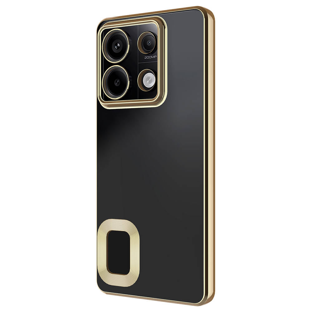 Xiaomi Redmi Note 13 Pro 5G Kılıf Kamera Korumalı Logo Gösteren Zore Omega Kapak Derin Mor