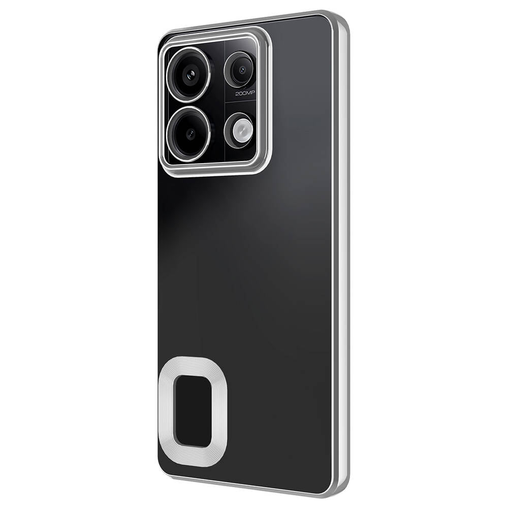 Xiaomi Redmi Note 13 Pro 5G Kılıf Kamera Korumalı Logo Gösteren Zore Omega Kapak Lacivert