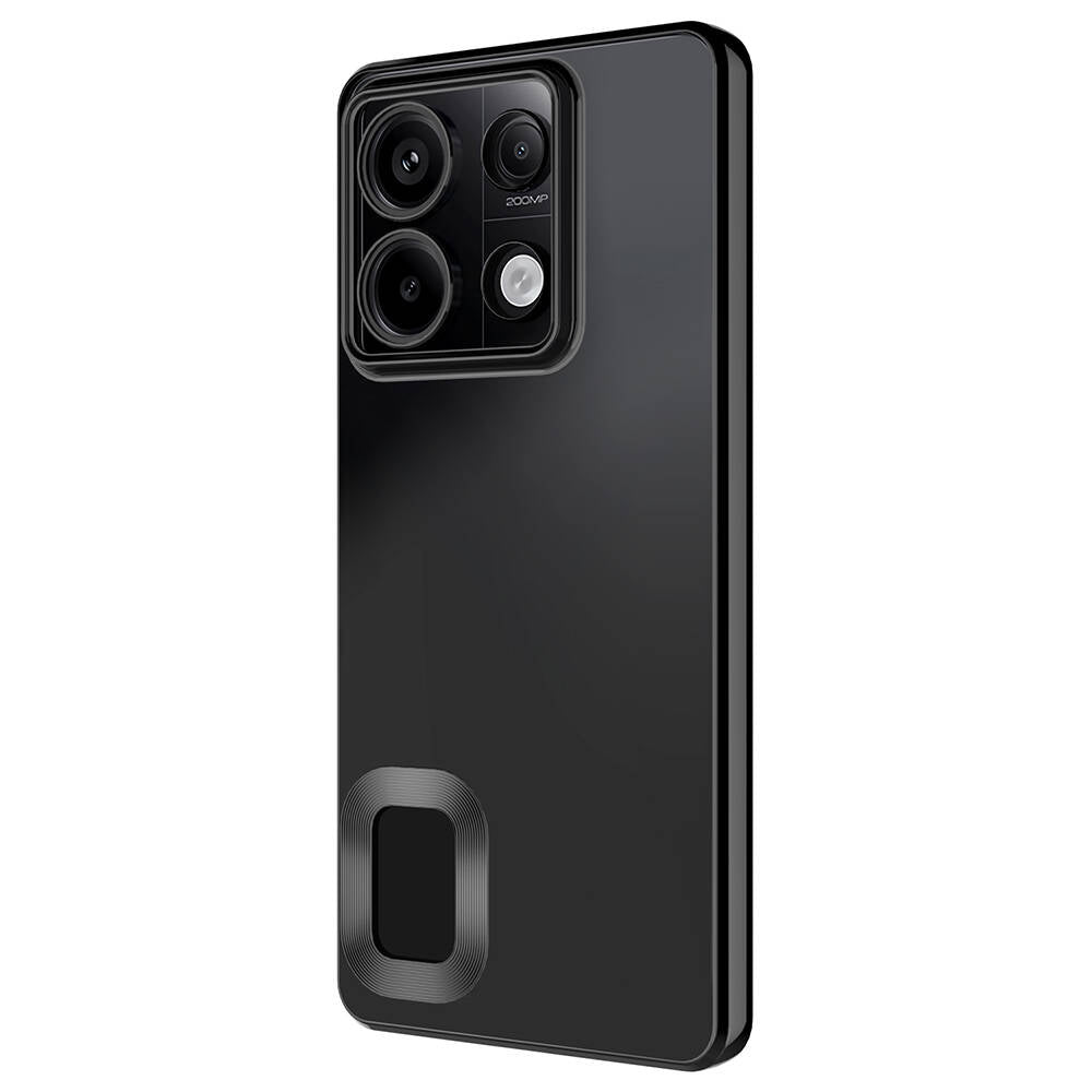 Xiaomi Redmi Note 13 Pro 5G Kılıf Kamera Korumalı Logo Gösteren Zore Omega Kapak Gümüş