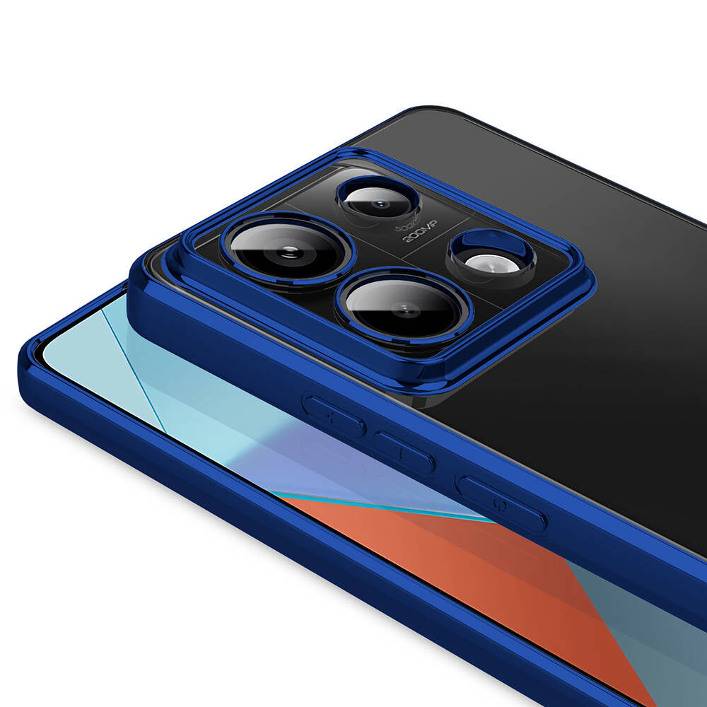 Xiaomi Redmi Note 13 Pro 5G Kılıf Kamera Korumalı Logo Gösteren Zore Omega Kapak Rose Gold