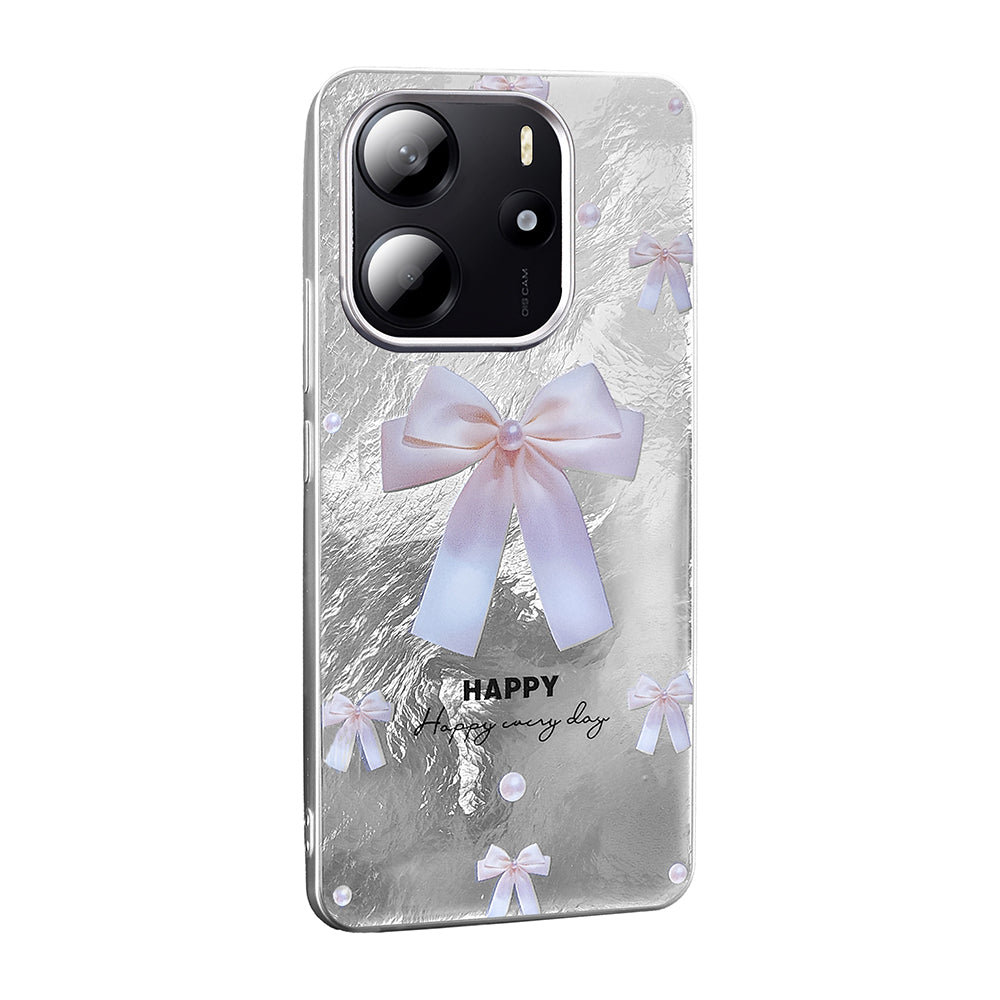 Xiaomi Redmi Note 14 4G Kılıf Desenli Zore Mep Kapak Gold Leopar