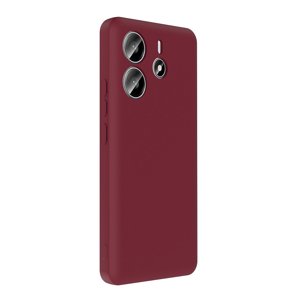 Xiaomi Redmi Note 14 4G Kılıf Kamera Korumalı Kartlık Hazneli Zore Vitra Kapak Mürdüm