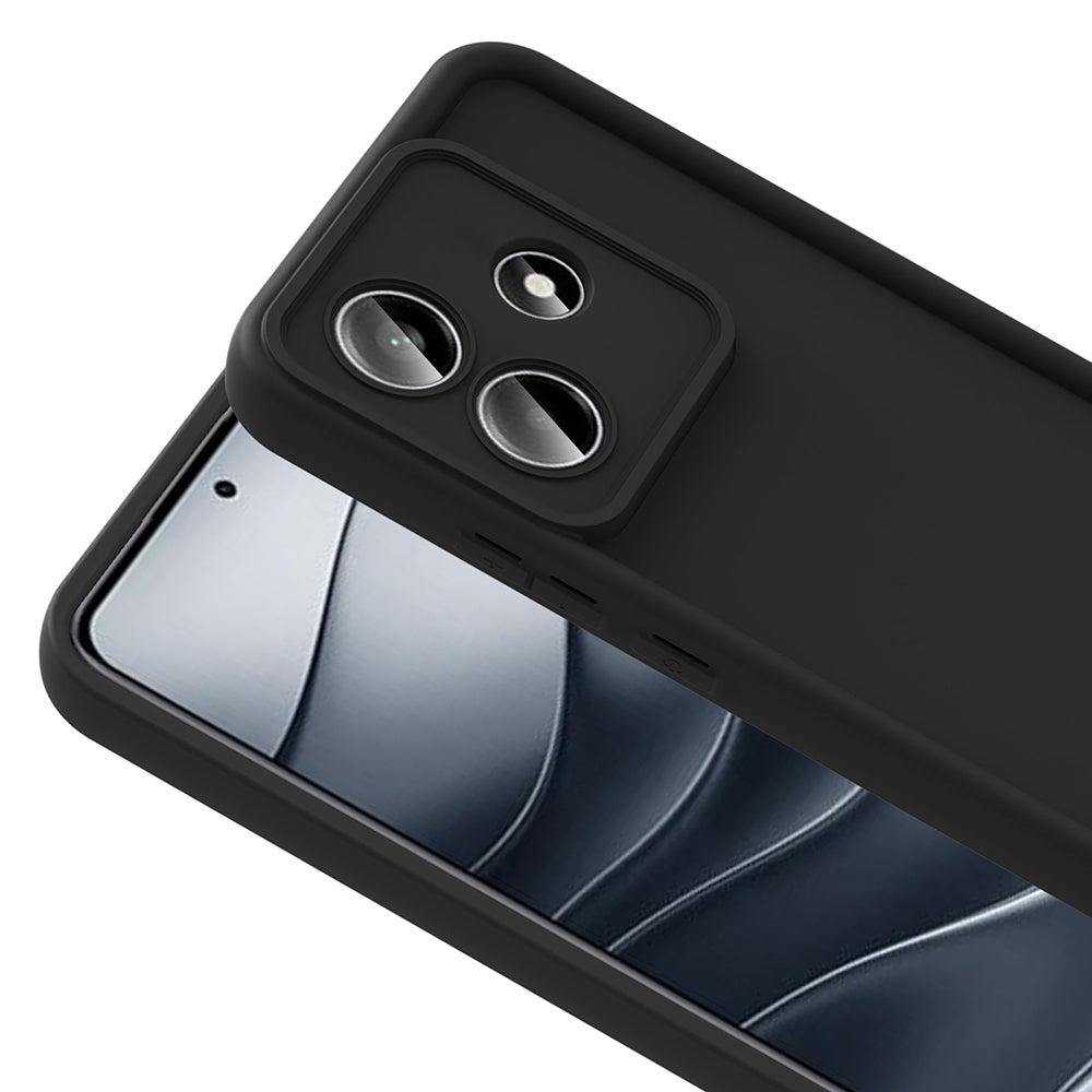 Xiaomi Redmi Note 14 4G Kılıf Kamera Korumalı Zore Ananas Kapak Siyah