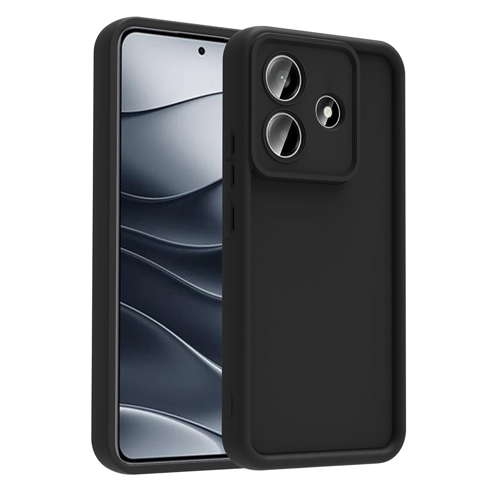 Xiaomi Redmi Note 14 4G Kılıf Kamera Korumalı Zore Ananas Kapak Siyah