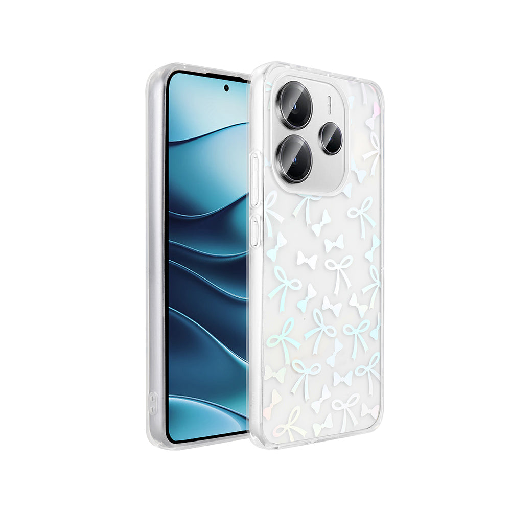 Xiaomi Redmi Note 14 4G Kılıf Şeffaf Figürlü Zore Folk Sert Kapak Fiyonk