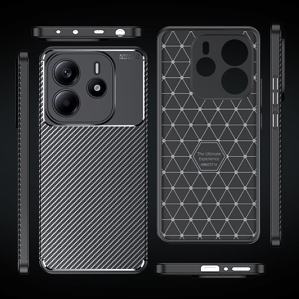 Xiaomi Redmi Note 14 4G Kılıf Zore Negro Silikon Kapak Siyah