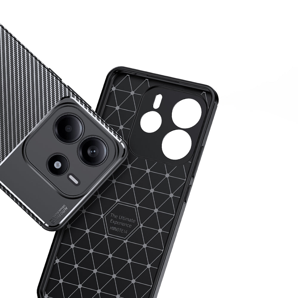 Xiaomi Redmi Note 14 4G Kılıf Zore Negro Silikon Kapak Siyah
