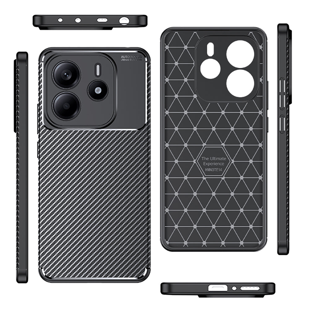 Xiaomi Redmi Note 14 4G Kılıf Zore Negro Silikon Kapak Siyah