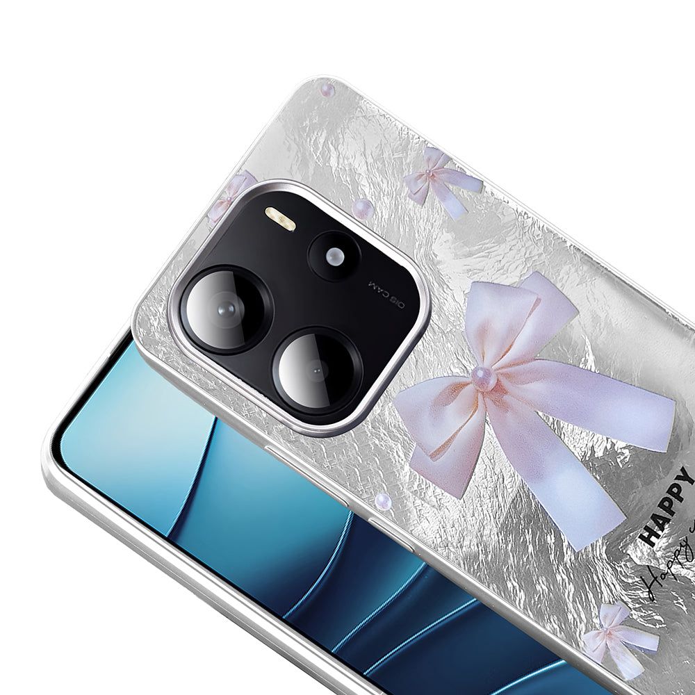 Xiaomi Redmi Note 14 5G Kılıf Desenli Zore Mep Kapak Gold Leopar