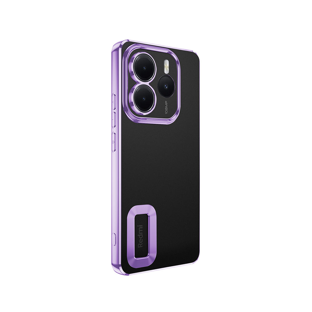 Xiaomi Redmi Note 14 5G Kılıf Kamera Korumalı Logo Gösteren Zore Omega Kapak Sierra Mavi