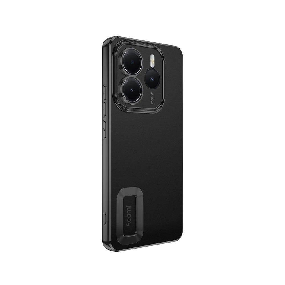 Xiaomi Redmi Note 14 5G Kılıf Kamera Korumalı Logo Gösteren Zore Omega Kapak Gümüş