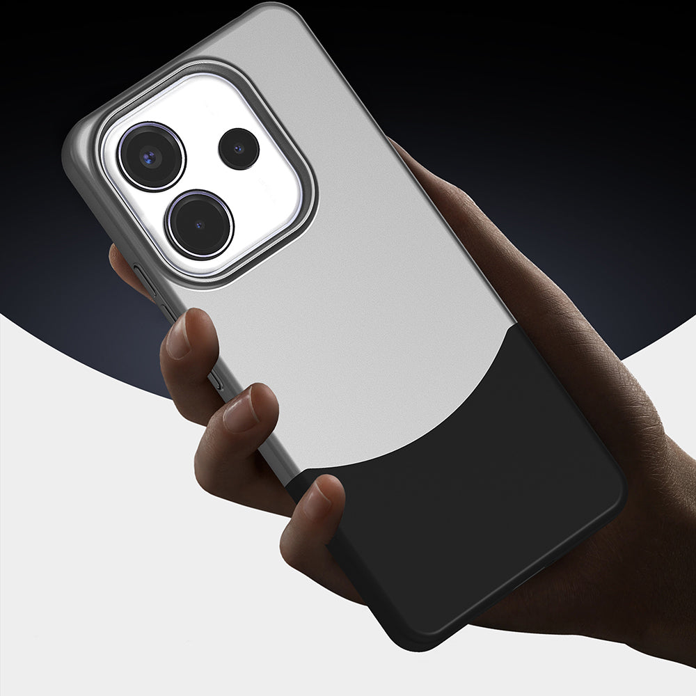 Xiaomi Redmi Note 14 5G Kılıf Mıknatıslı Zore Duble Kapak Gri