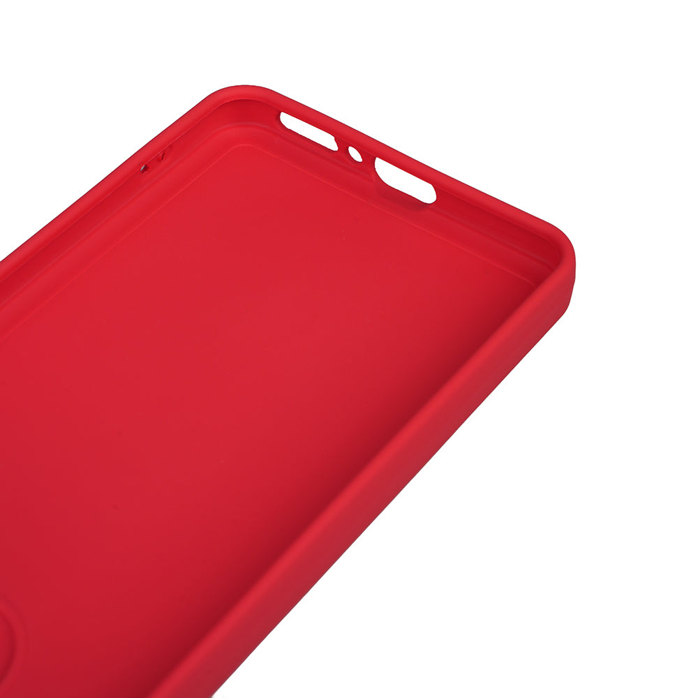 Xiaomi Redmi Note 14 5G Kılıf Zore Biye Silikon Kırmızı