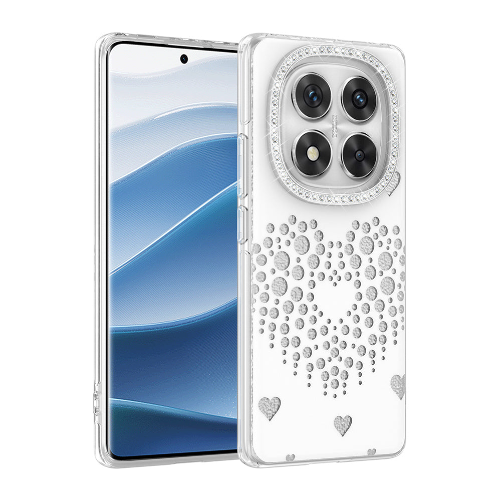 Xiaomi Redmi Note 14 Pro 4G Kılıf Damla Taşlı Zore Rivas Sert PC Kapak