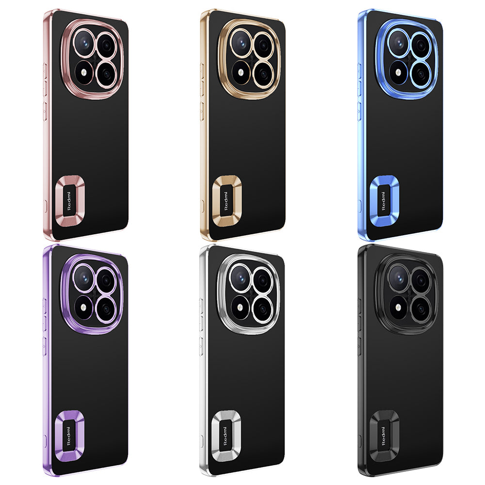 Xiaomi Redmi Note 14 Pro 4G Kılıf Kamera Korumalı Logo Gösteren Zore Omega Kapak Siyah