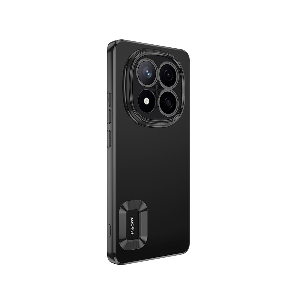 Xiaomi Redmi Note 14 Pro 4G Kılıf Kamera Korumalı Logo Gösteren Zore Omega Kapak Siyah