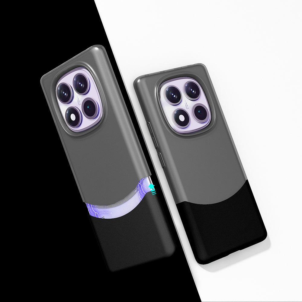 Xiaomi Redmi Note 14 Pro 4G Kılıf Mıknatıslı Zore Duble Kapak Siyah