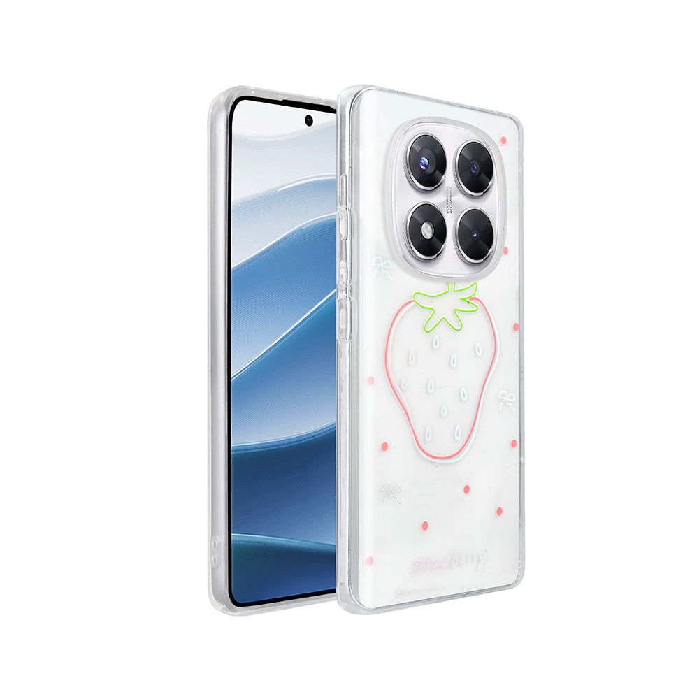 Xiaomi Redmi Note 14 Pro 4G Kılıf Şeffaf Figürlü Zore Folk Sert Kapak Papatya
