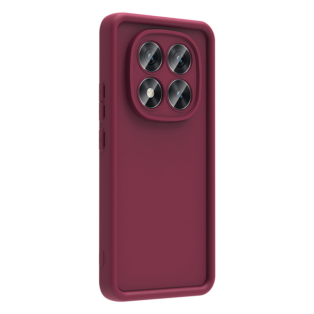 Xiaomi Redmi Note 14 Pro Plus Kılıf Kamera Korumalı Zore Ananas Kapak Mürdüm