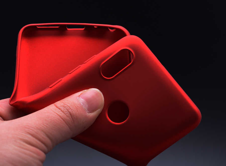 Xiaomi Redmi Note 5 Pro Kılıf Zore Premier Silikon Kapak Mürdüm
