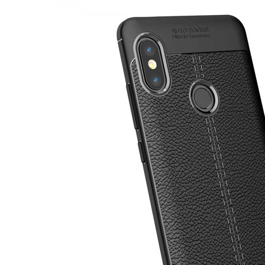 Xiaomi Redmi Note 5 Pro Kılıf Zore Niss Silikon Kapak Siyah
