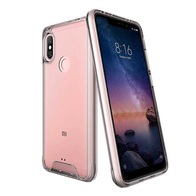 Xiaomi Redmi Note 6 Pro Kılıf Zore Gard Silikon Renksiz