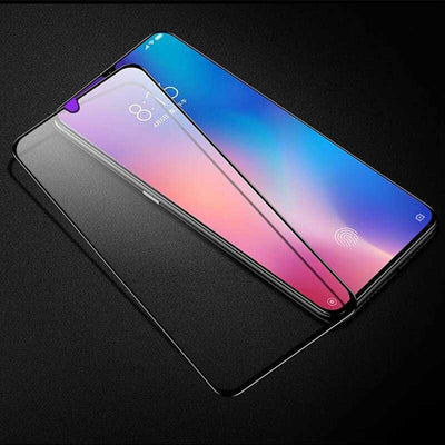 Xiaomi Redmi Note 7 Zore Kenarları Kırılmaya Dayanıklı Cam Ekran Koruyucu Siyah