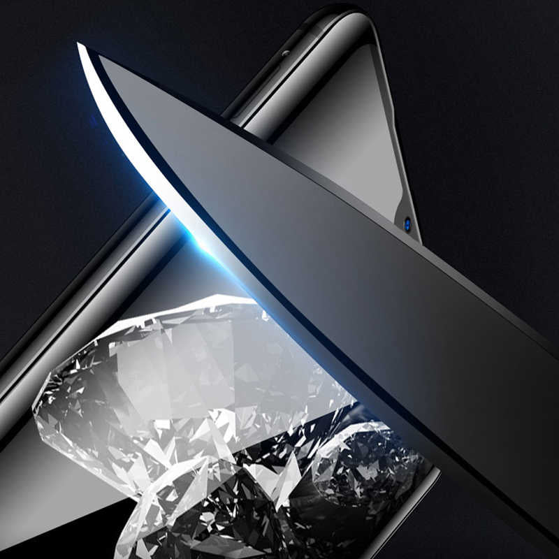 Xiaomi Redmi Note 7 Zore Kenarları Kırılmaya Dayanıklı Cam Ekran Koruyucu Siyah