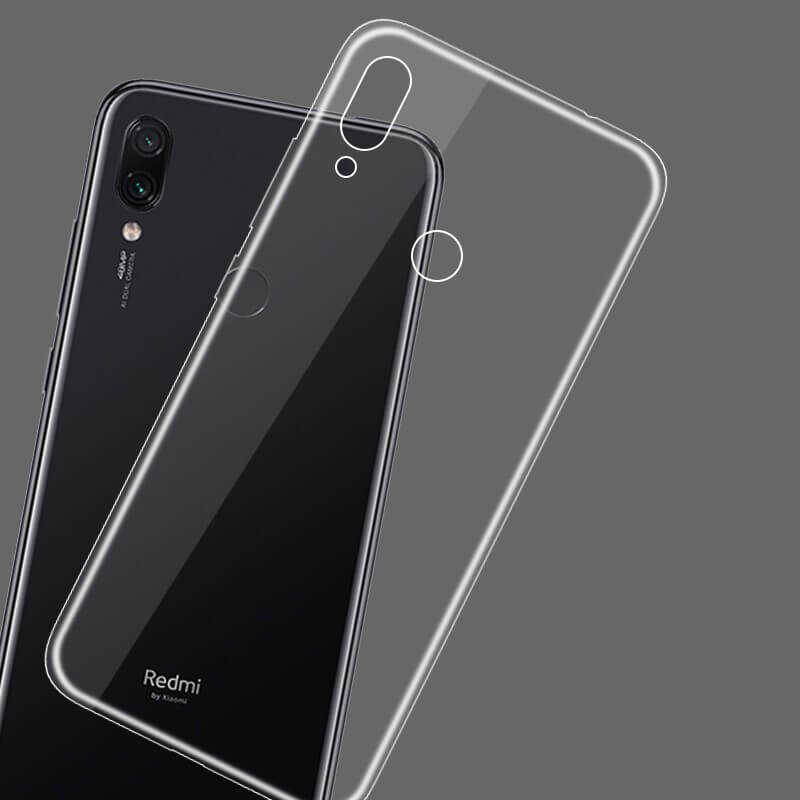 Xiaomi Redmi Note 7 Kılıf Zore Süper Silikon Kapak Renksiz
