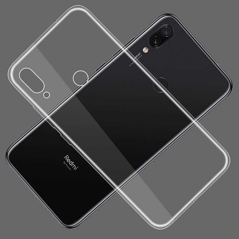 Xiaomi Redmi Note 7 Kılıf Zore Süper Silikon Kapak Renksiz