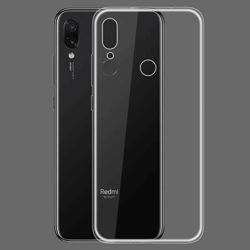 Xiaomi Redmi Note 7 Kılıf Zore Süper Silikon Kapak Renksiz