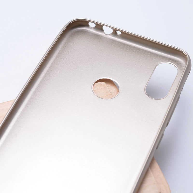 Xiaomi Redmi Note 7 Kılıf Zore Premier Silikon Kapak Gold