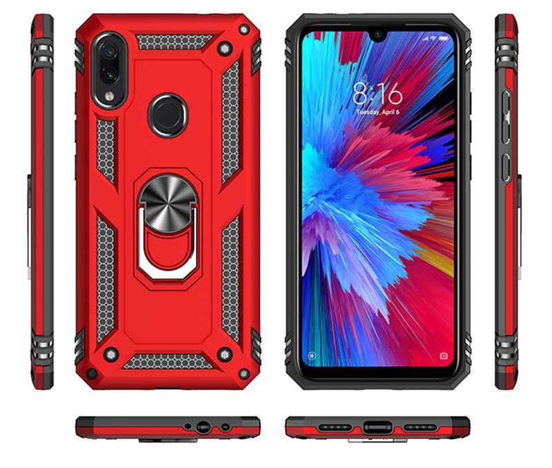 Xiaomi Redmi Note 7 Kılıf Zore Vega Kapak Gri