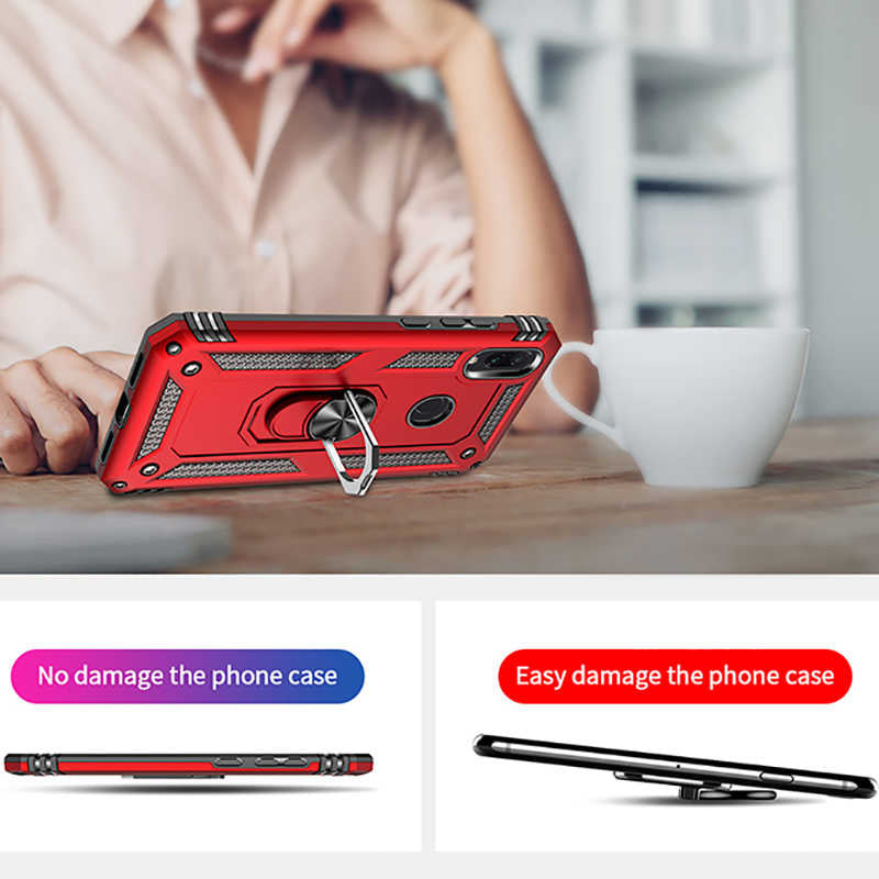 Xiaomi Redmi Note 7 Kılıf Zore Vega Kapak Gri