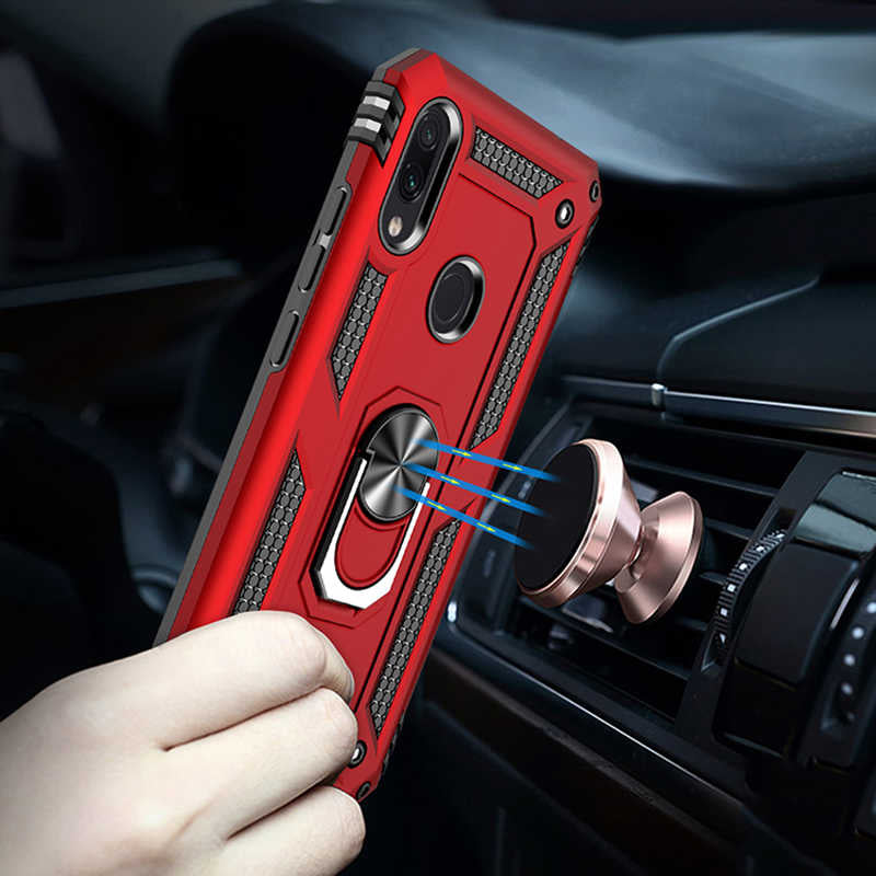 Xiaomi Redmi Note 7 Kılıf Zore Vega Kapak Gri