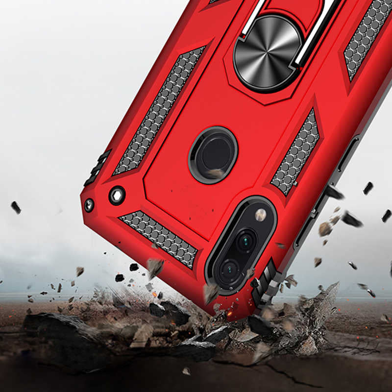 Xiaomi Redmi Note 7 Kılıf Zore Vega Kapak Gri