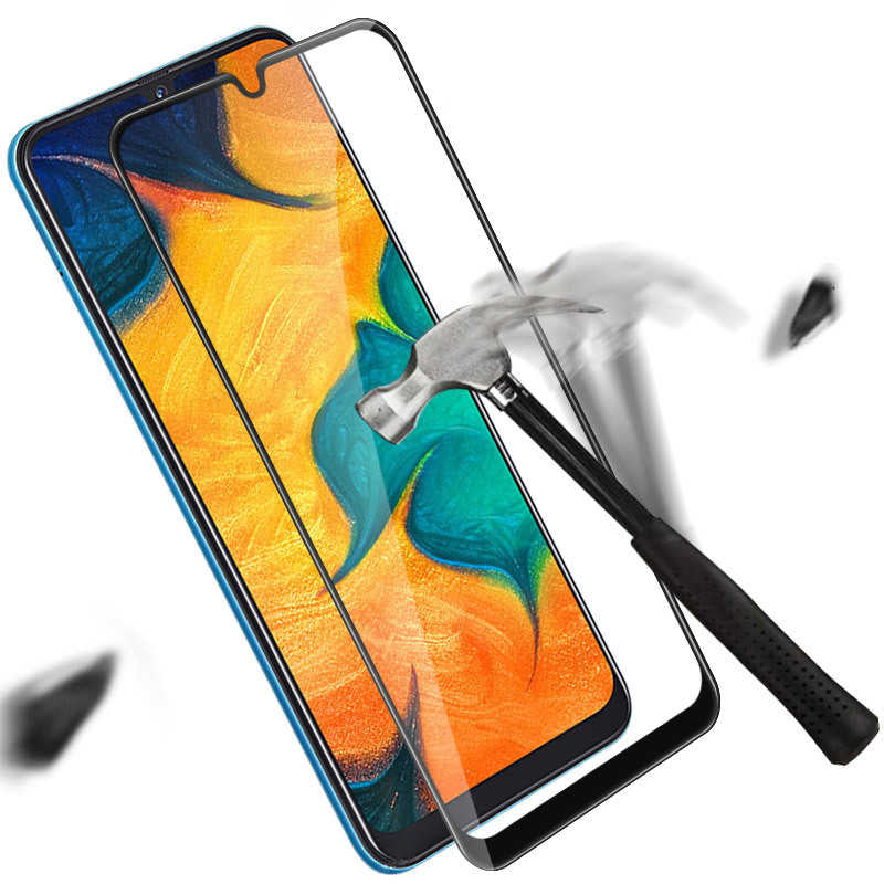 Xiaomi Redmi Note 8 Zore Kenarları Kırılmaya Dayanıklı Cam Ekran Koruyucu Siyah