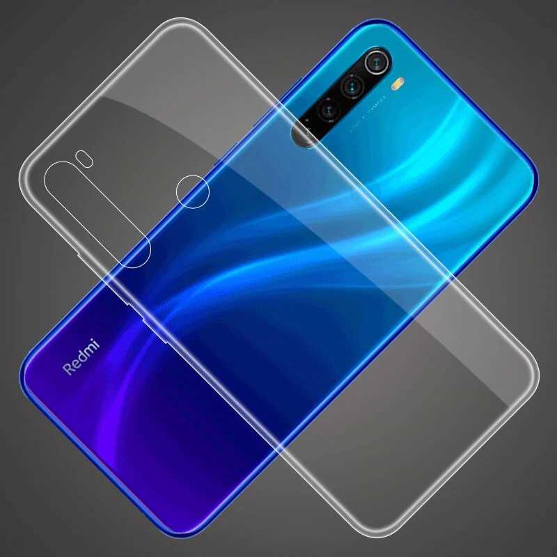 Xiaomi Redmi Note 8 Kılıf Zore Süper Silikon Kapak Renksiz