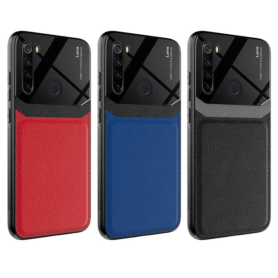Xiaomi Redmi Note 8 Kılıf Zore Emiks Kapak Kırmızı
