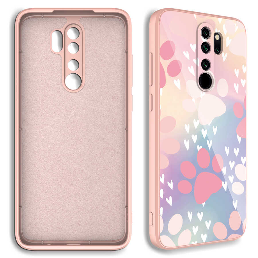 Xiaomi Redmi Note 8 Pro Kılıf Kamera Korumalı Desenli Sert Silikon Zore Epoksi Kapak NO6