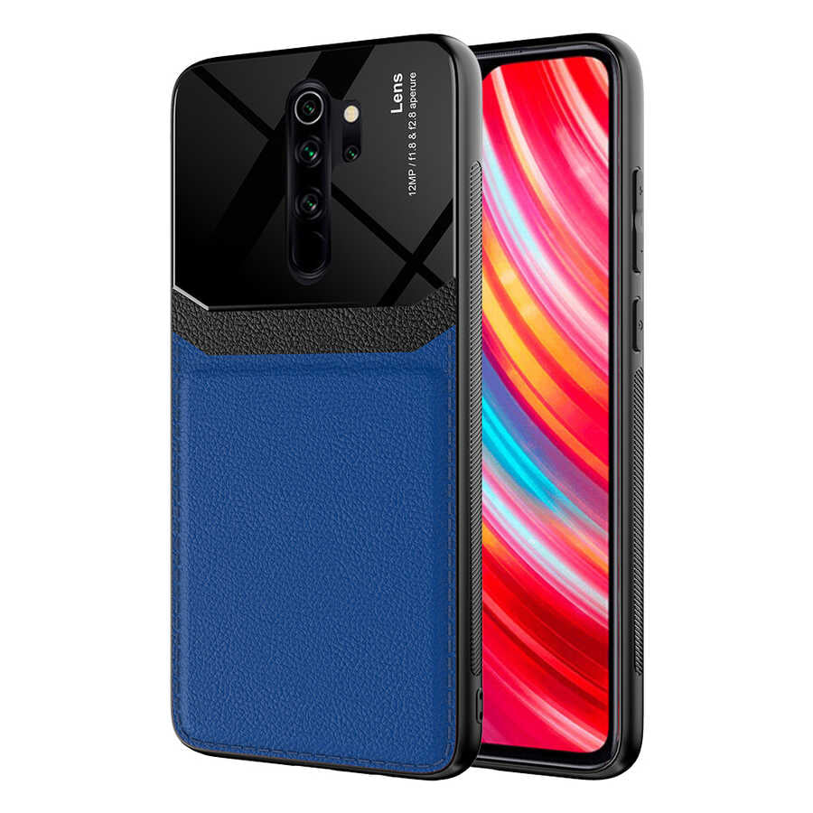 Xiaomi Redmi Note 8 Pro Kılıf Zore Emiks Kapak Lacivert